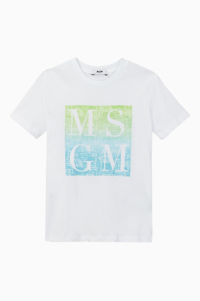 

Logo Print Cotton T-Shirt, White