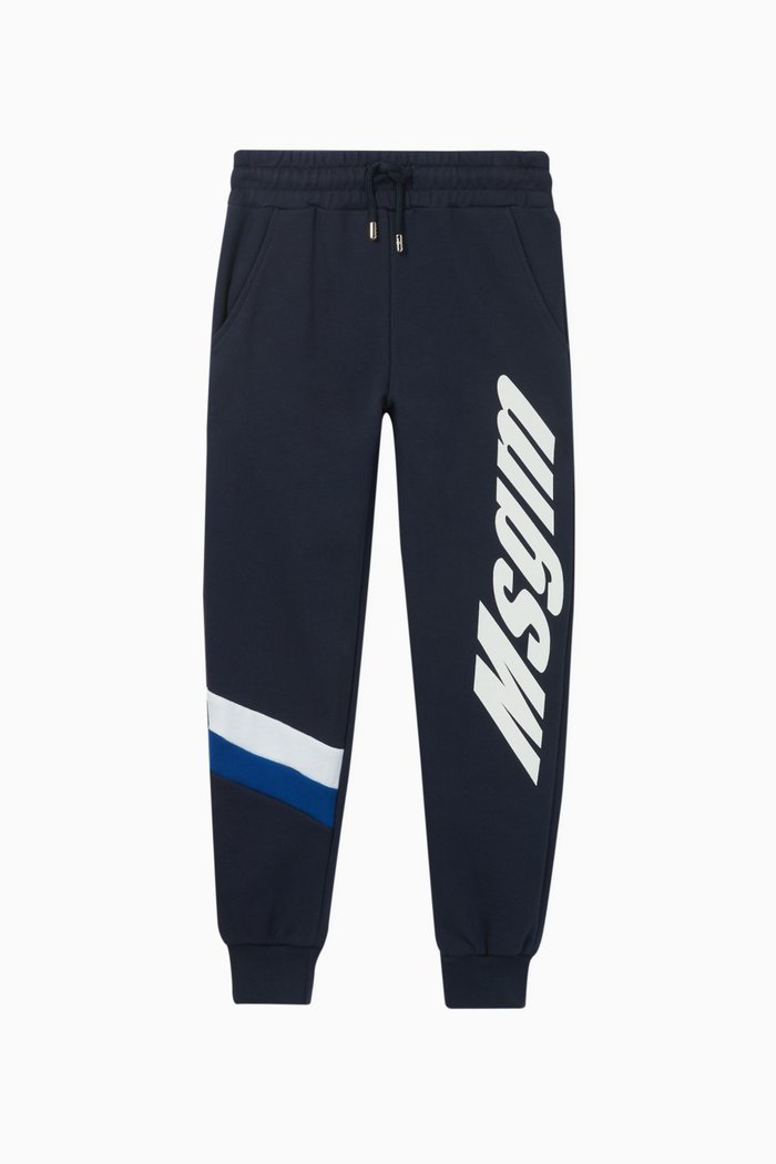 Logo Jersey Track Pants, Blue