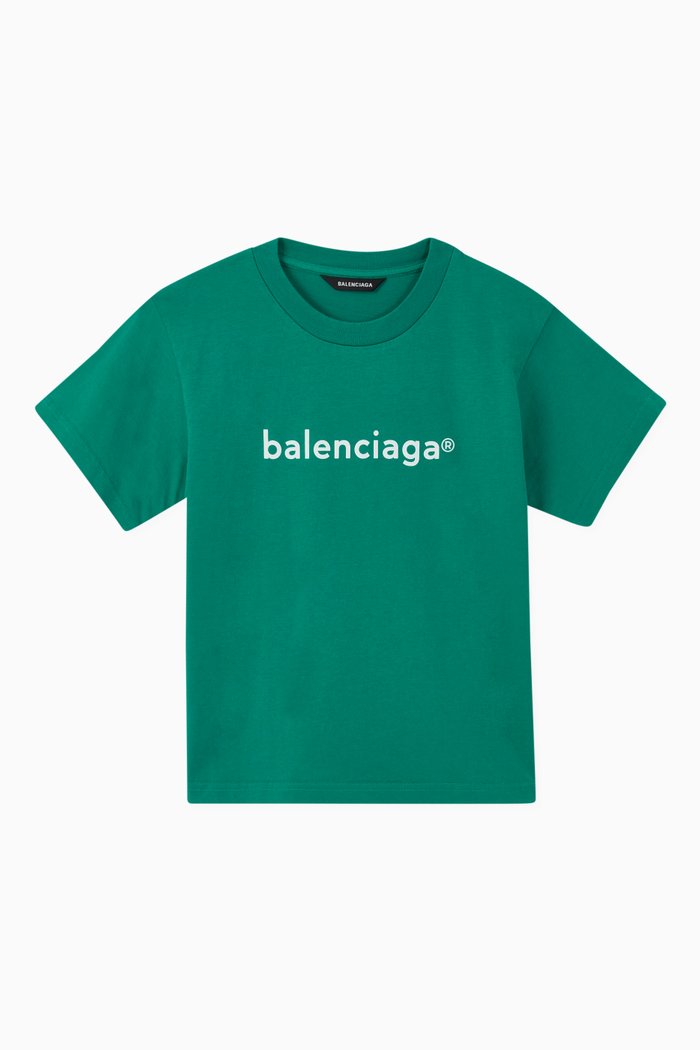 New Copyright Small Fit Cotton T-shirt, Green