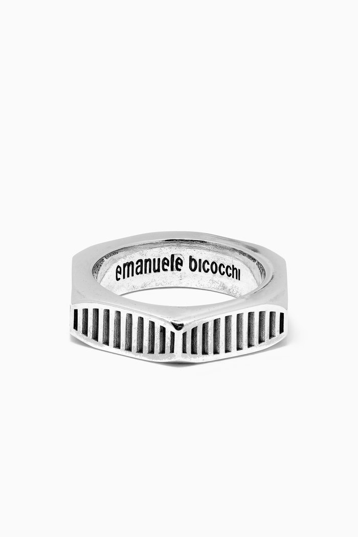 

Bolt Textured Ring in Sterling Silver
