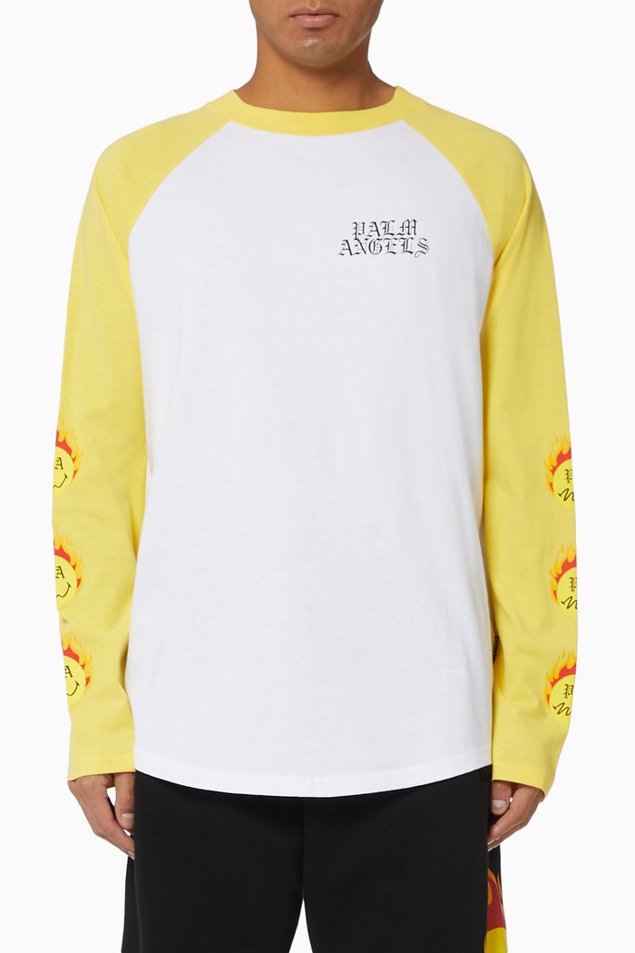 

Burning Head Cotton T-Shirt, White