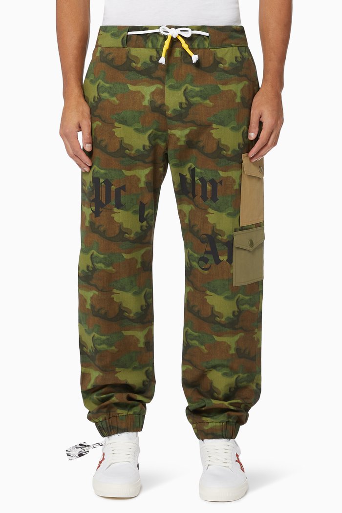 

Camouflage Cotton Cargo Pants, Neutral
