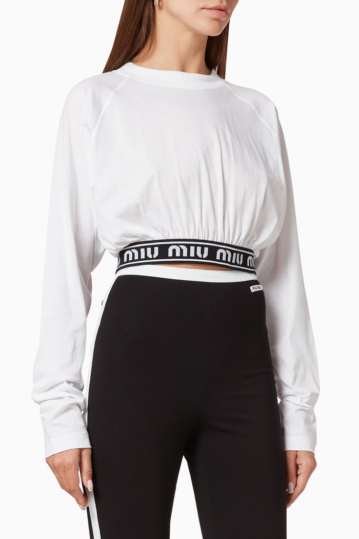 

Logo Tape Jersey T-shirt, White