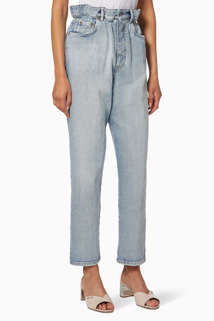 

Paperbag Denim Jeans, Blue