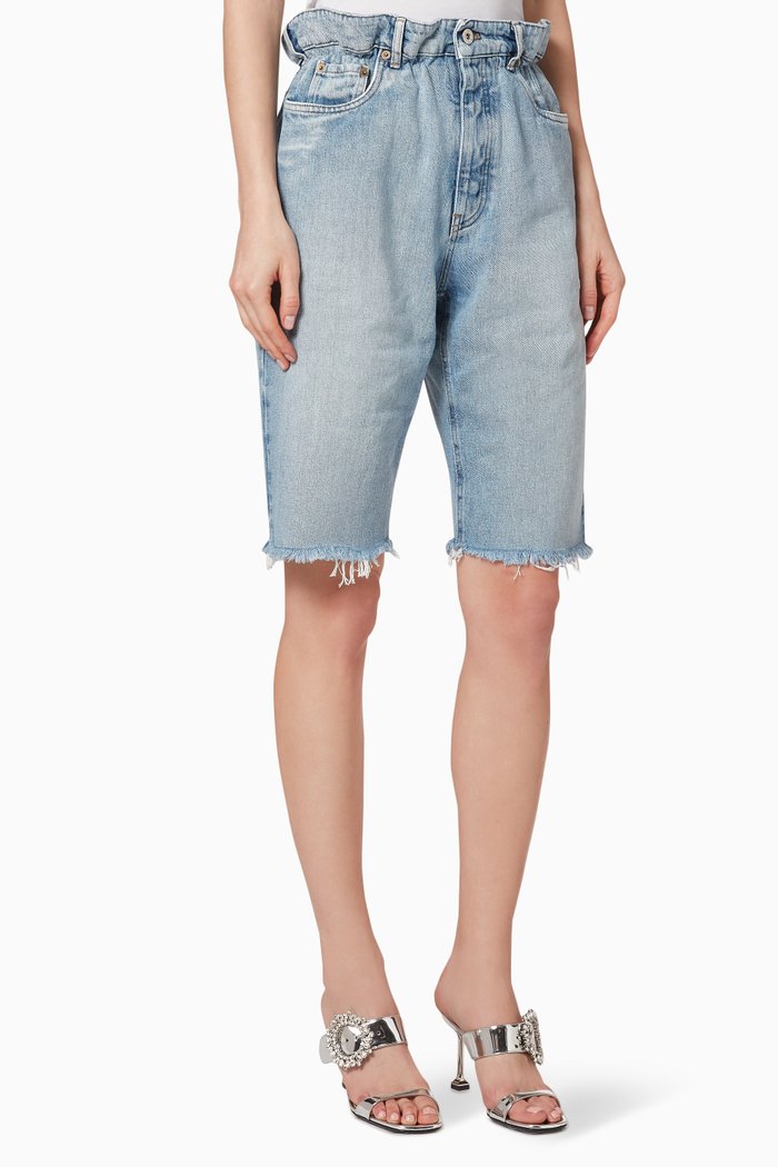 

Denim Bermuda Shorts, Blue