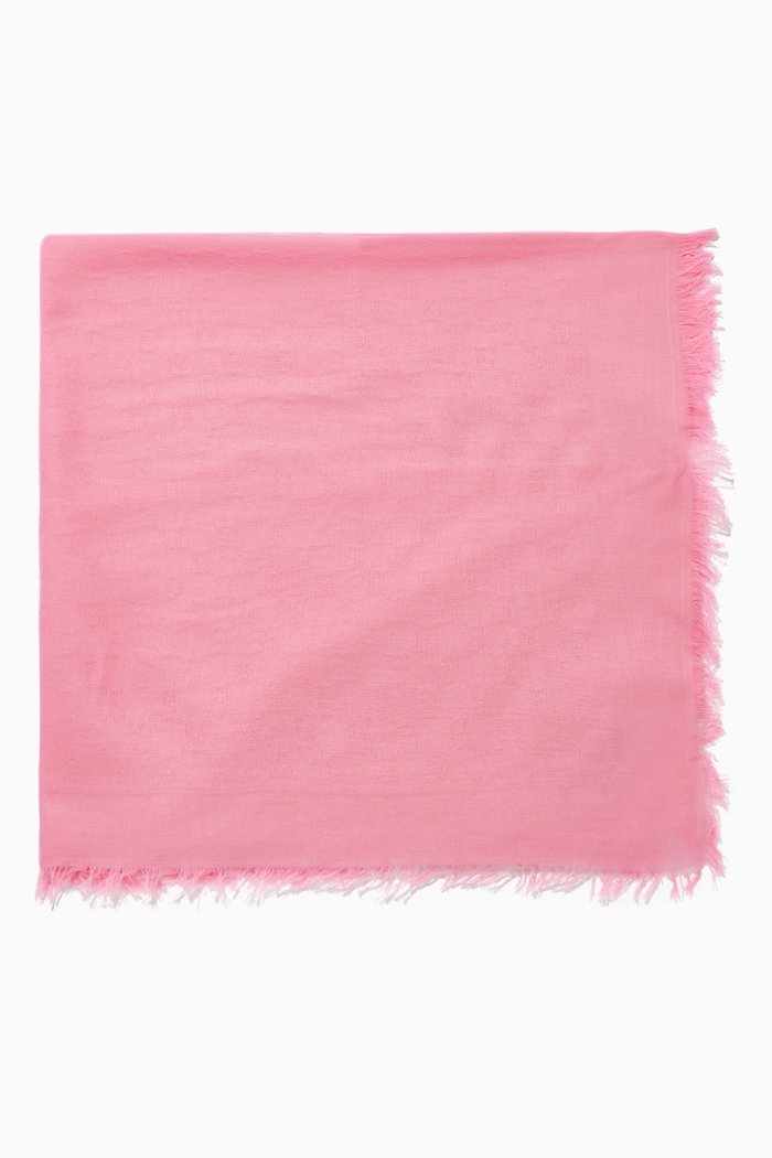 GG Cotton Shawl, Pink