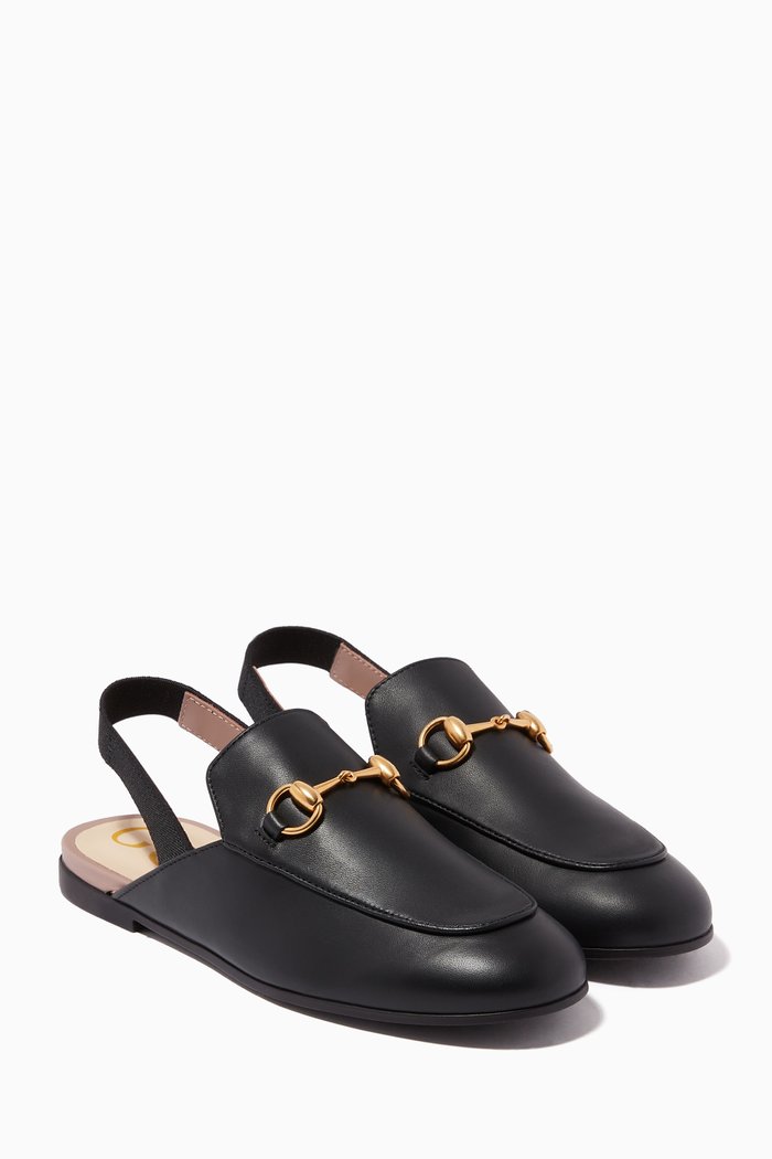 

Princetown Slippers in Leather, Black