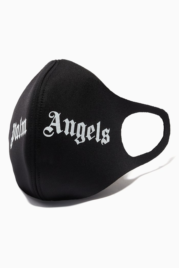 

Logo Face Mask in Polyester, Black