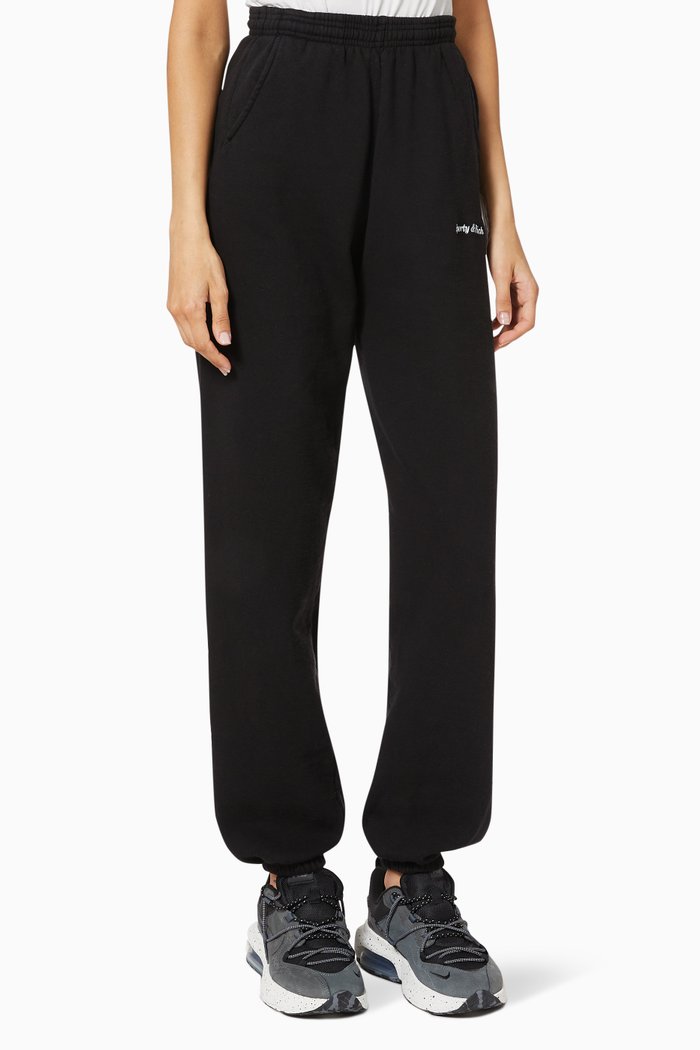 

Classic Logo Cotton Sweatpants, Black
