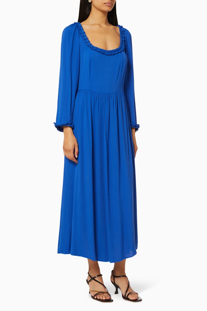 

Brynn Viscose Crêpe Dress, Blue