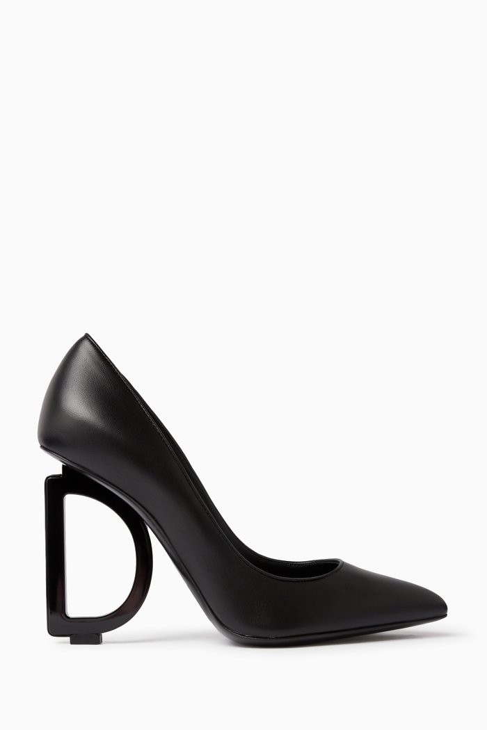 

DG 105 Pumps in Leather, Black