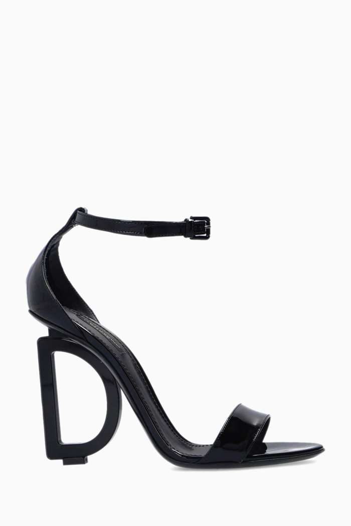 

Keira DG 105 Sandals in Patent Leather, Black