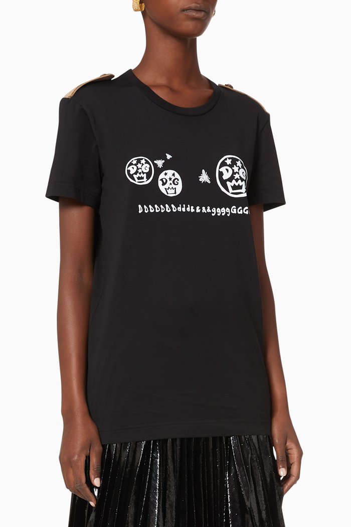 

City Life Cotton Jersey T-Shirt, Black