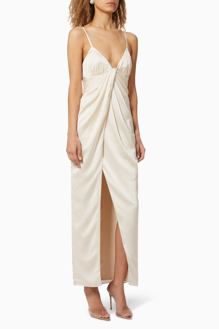 

The Dara Satin Dress, Neutral