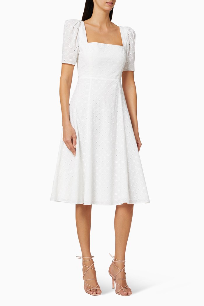 

The Guava Cotton Dress, White