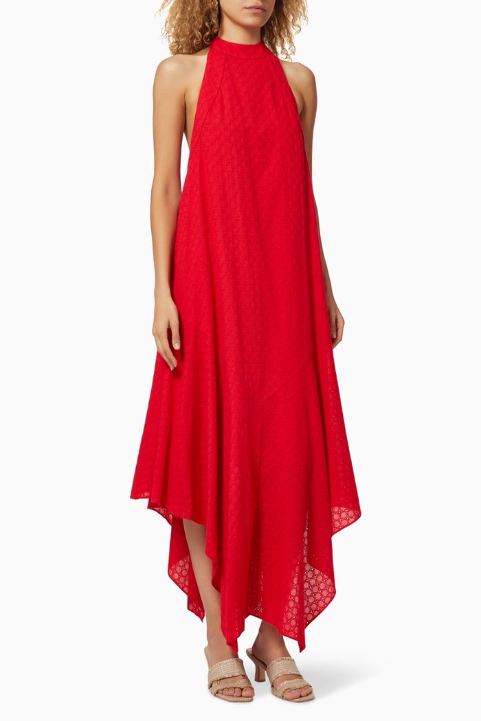 

The Natala Cotton Dress, Red