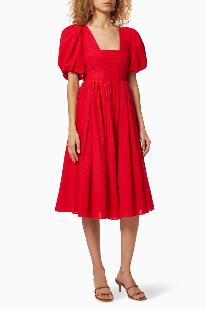 

The Caitriona Cotton Dress, Red