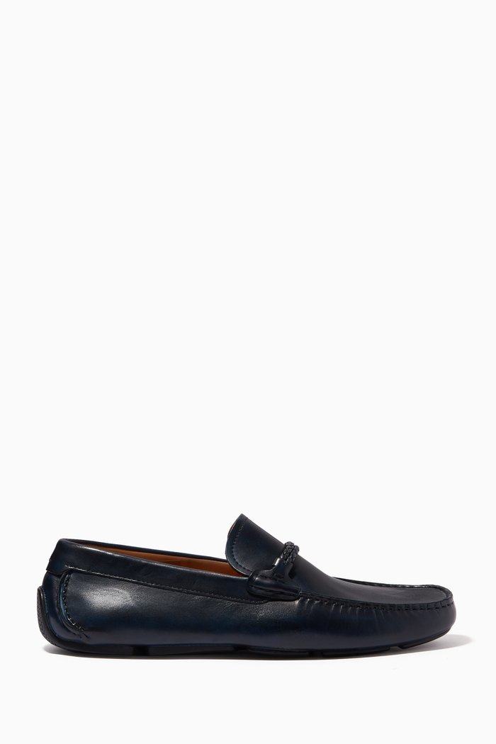 

Driving Loafers in Leather, Blue