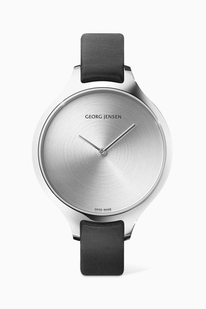 

Concave Quartz Watch, 39mm, Black