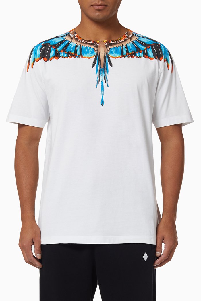 

Grizzly Wings T-shirt in Cotton, White