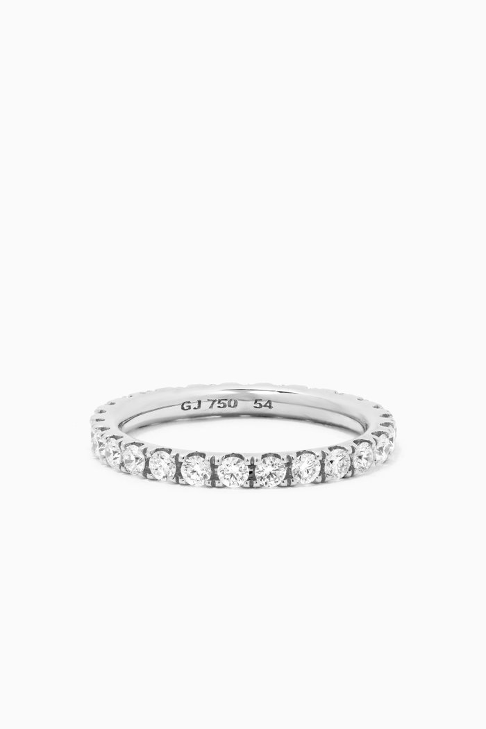 

Aurora Diamond Ring 1553 in 18kt White Gold, Silver