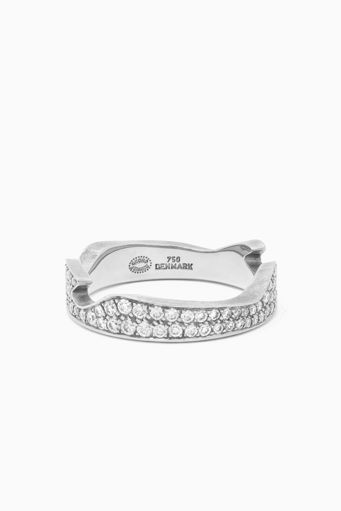 

Fusion Diamond Centre Ring in 18kt White Gold, Silver