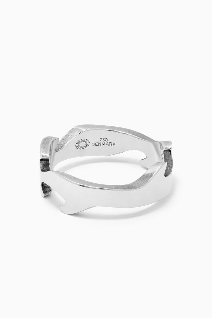 

Fusion Centre Ring in 18kt White Gold, Silver
