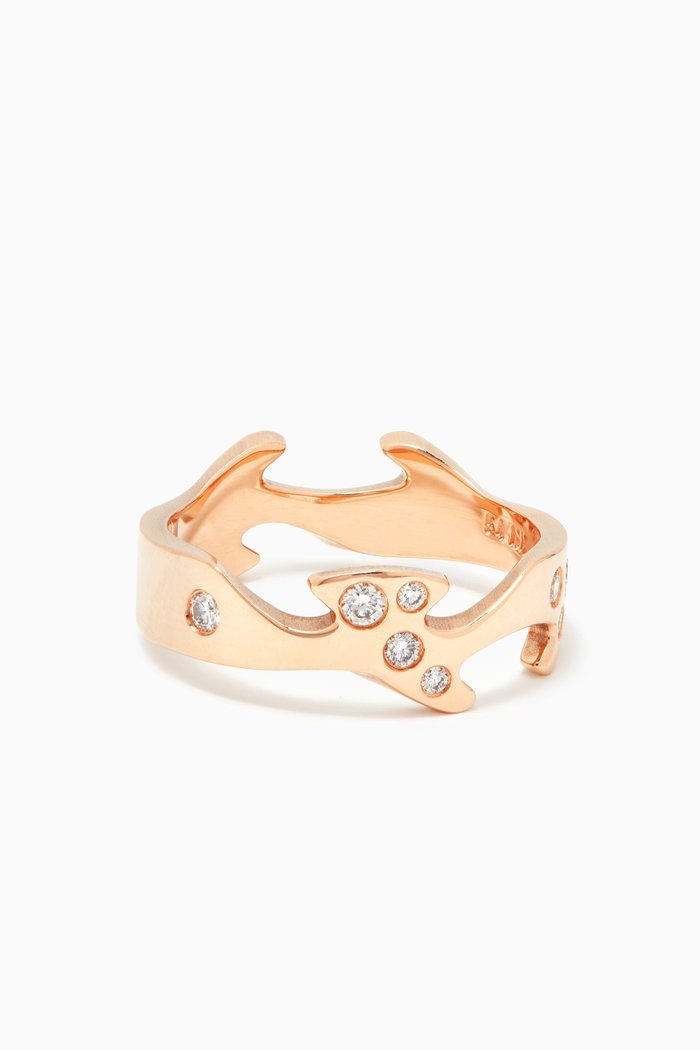 

Fusion Diamond Centre Ring in 18kt Rose Gold
