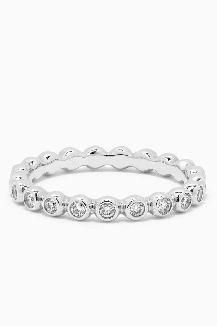 

Aurora Diamond Ring 1553 in 18kt White Gold, Silver