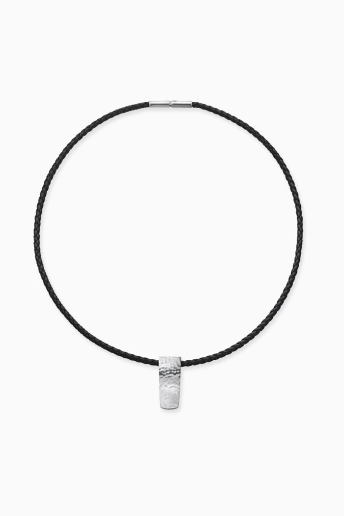 

Smithy Necklace in Sterling Silver & Leather