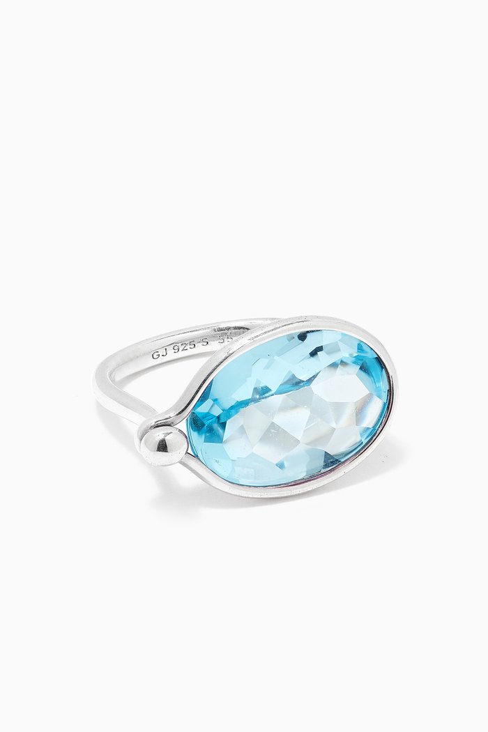 

Savannah Topaz Ring 628 in Sterling Silver