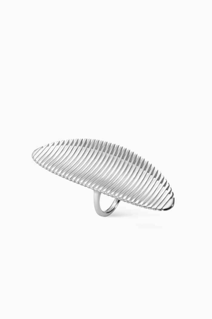 

Lamellae Long Ring 623 in Sterling Silver