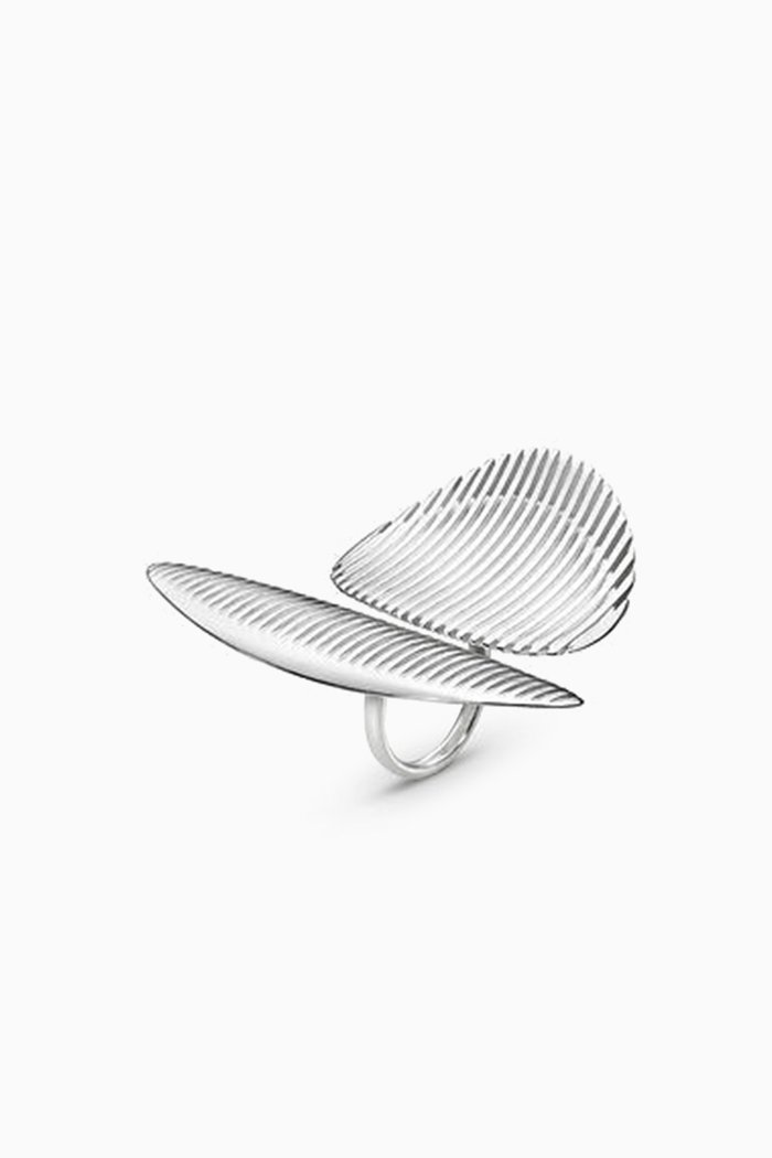 

Lamellae Twin Ring 623 in Sterling Silver