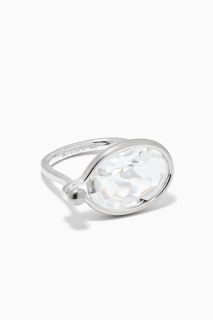 

Savannah Crystal Ring 628 in Sterling Silver