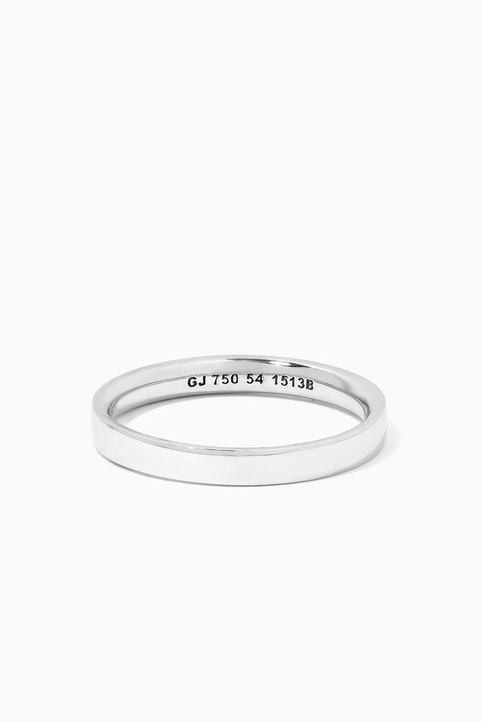 Magic Centre Ring 1513 in 18kt White Gold, Silver