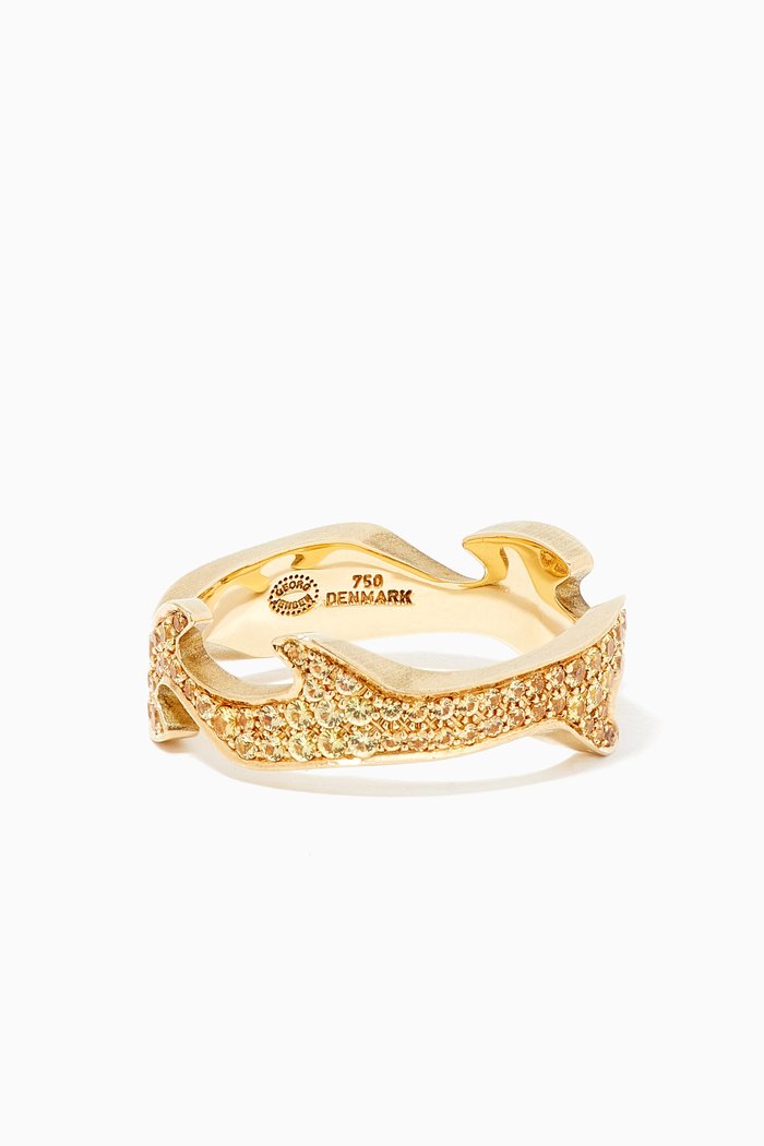 

Fusion Pavé Yellow Sapphire Centre Ring 1370 in 18kt Yellow Gold
