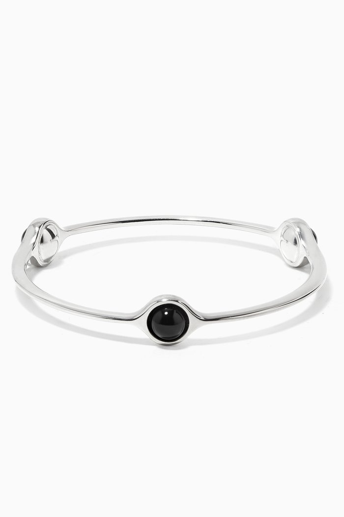 

Smithy Onyx Bangle in Sterling Silver