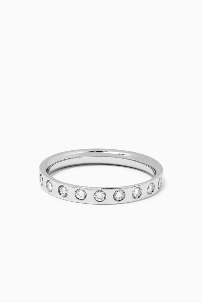 

Magic Diamond Ring in 18kt White Gold, Silver