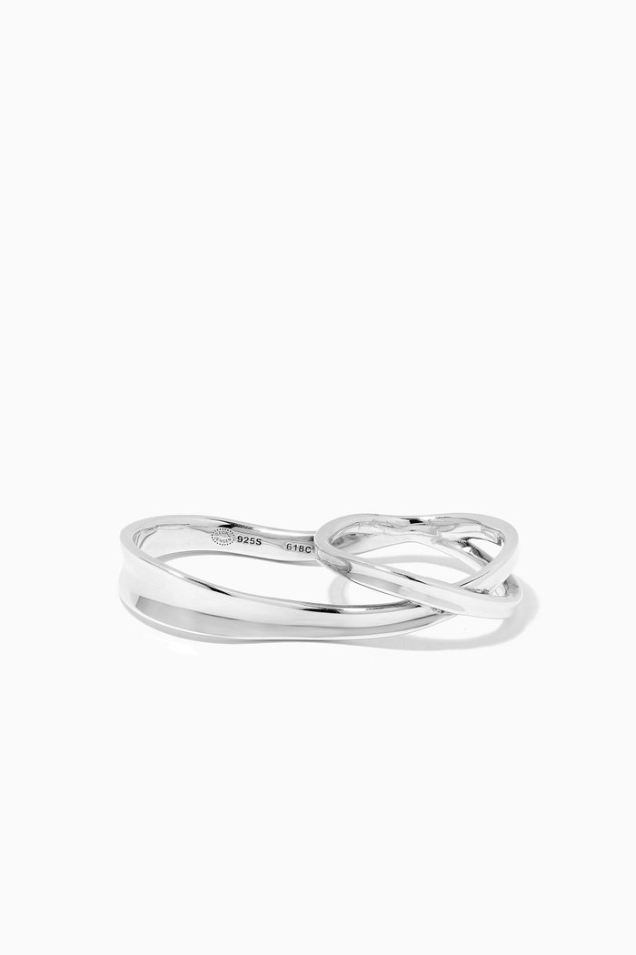 

Marcia Double Ring 618 in Sterling Silver