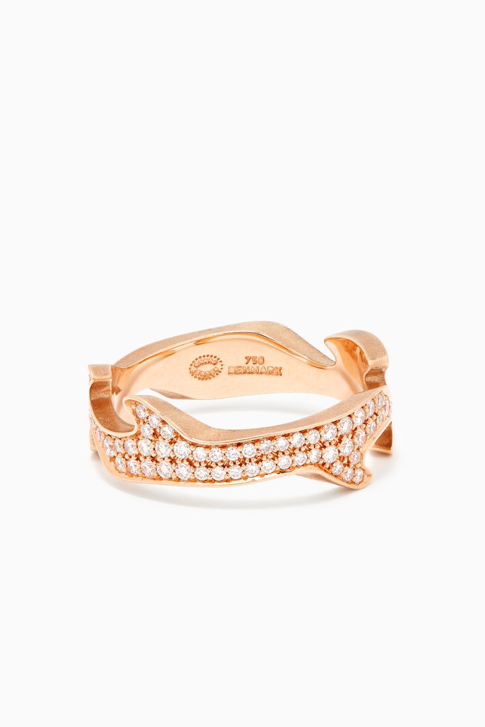 

Fusion Diamond Centre Ring 1370 in 18kt Rose Gold