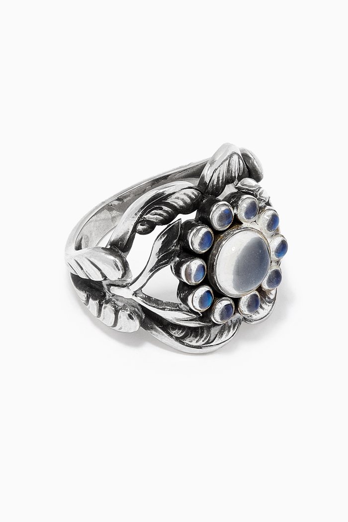 Moonlight Blossom Ring in Sterling Silver