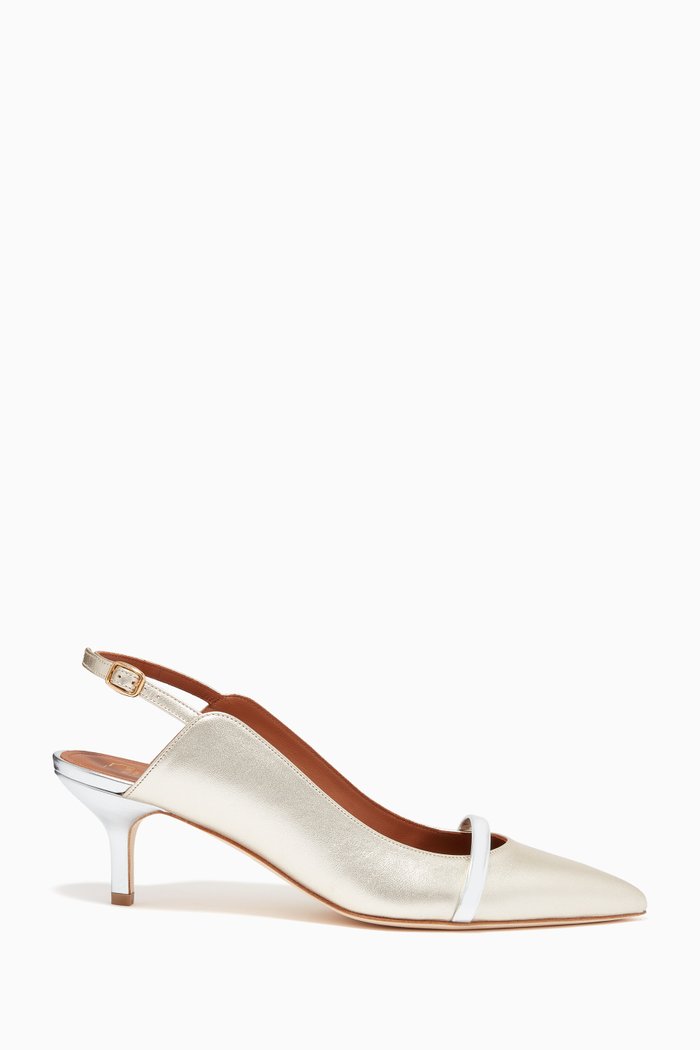 

Marion 45 Pumps in Metallic Leather, Gold