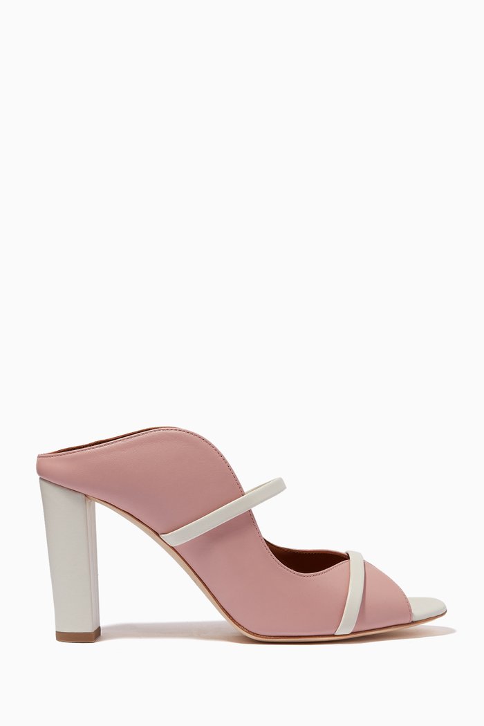 

Norah 85 Mules in Nappa Leather, Pink