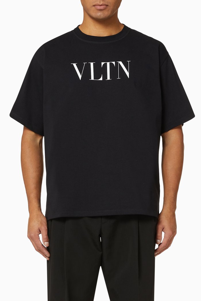

VLTN Cotton T-Shirt, Black