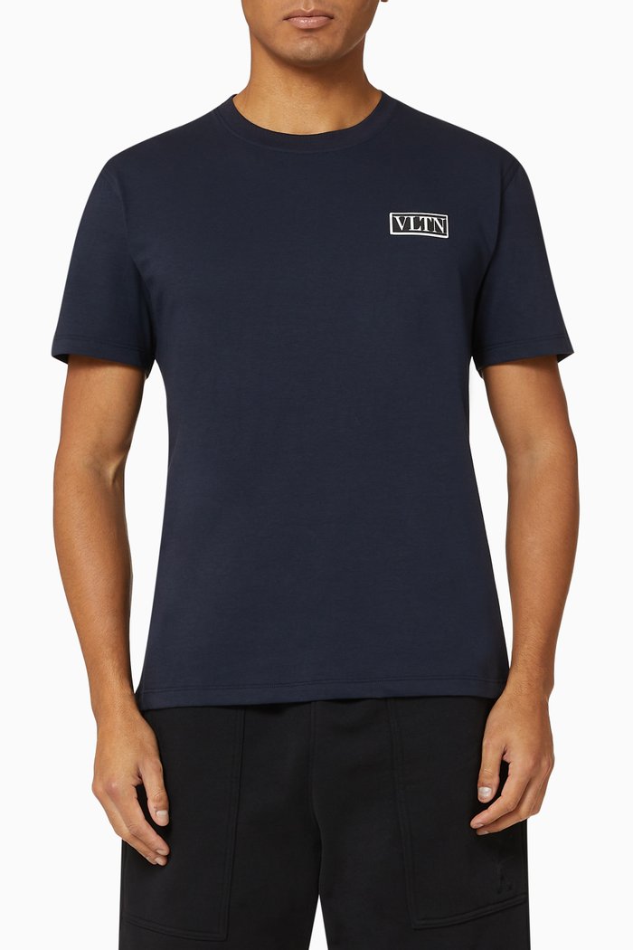 

VLTN TAG Cotton T-Shirt, Blue