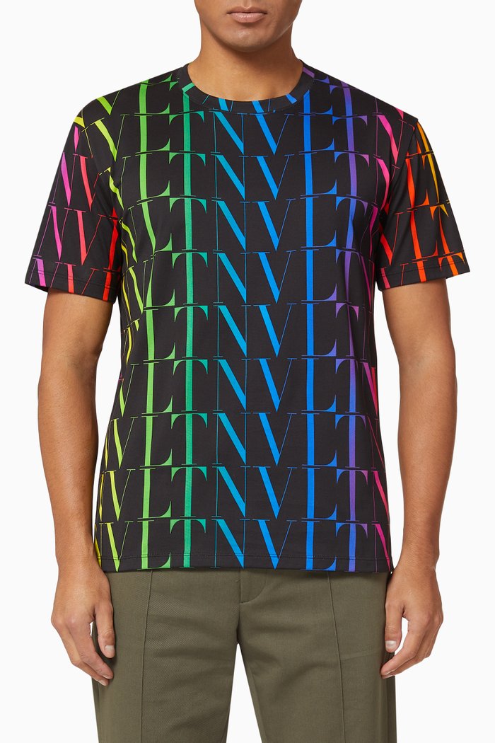 

VLTN TIMES Cotton T-Shirt, Multicolour