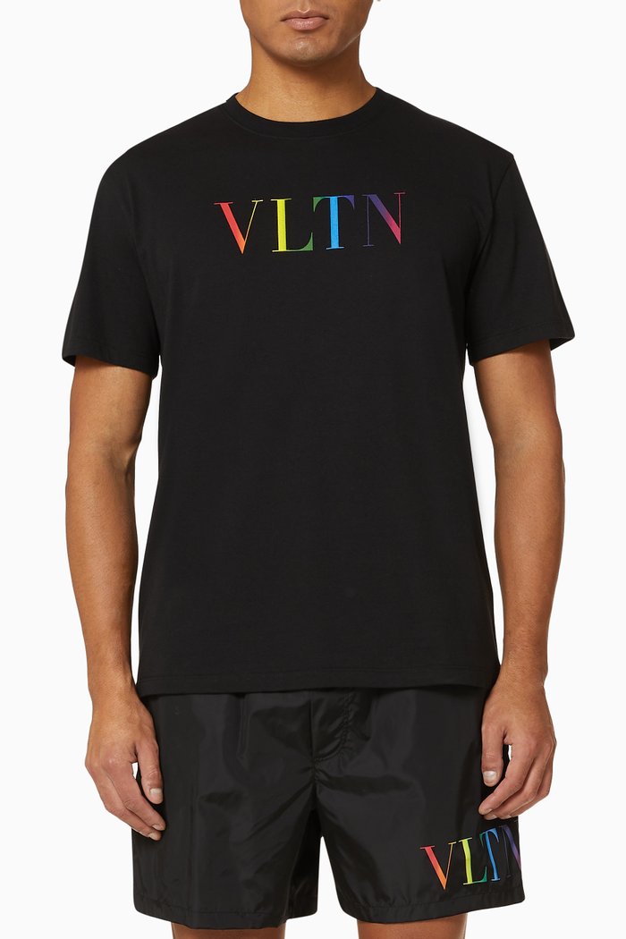

VLTN Cotton T-Shirt, Black