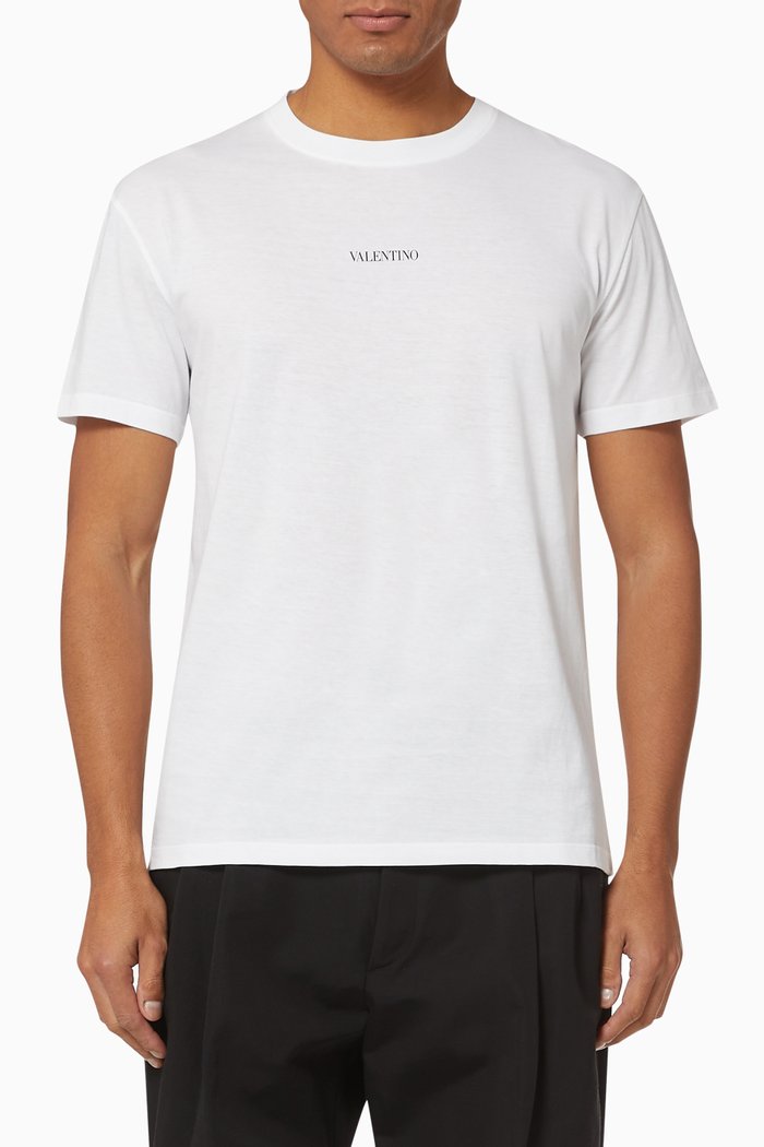

Logo Cotton T-Shirt, White