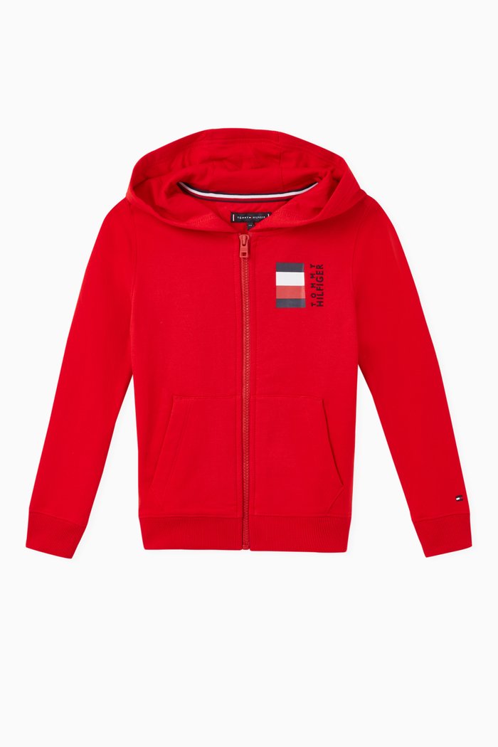 

Essential Cotton Hoodie, Red