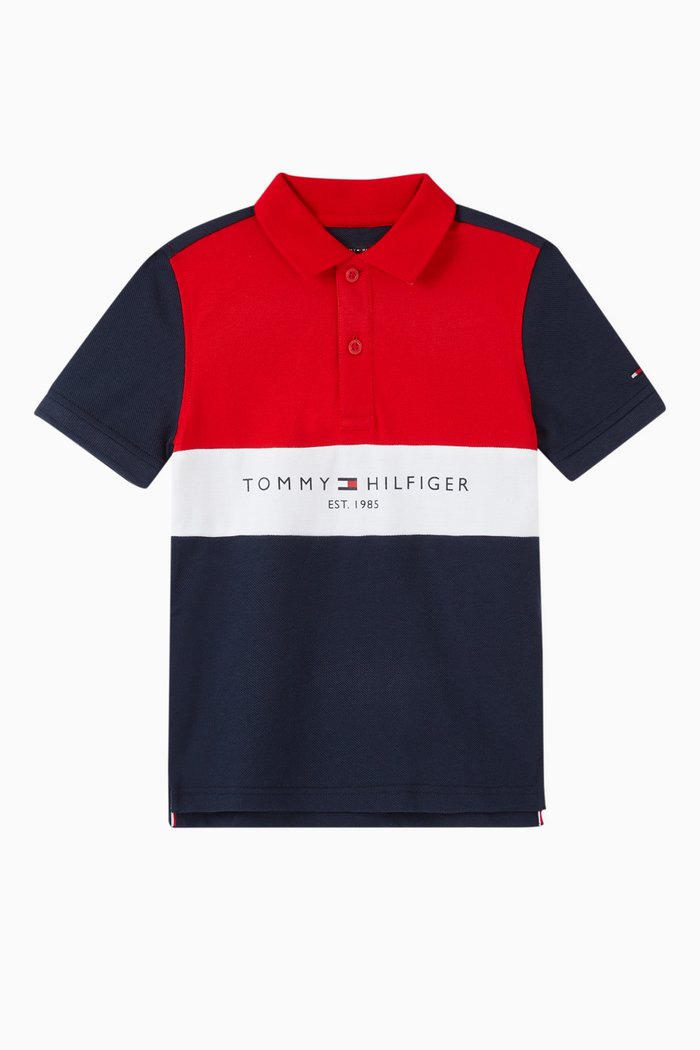 

Colour Block Polo Shirt, Multicolour
